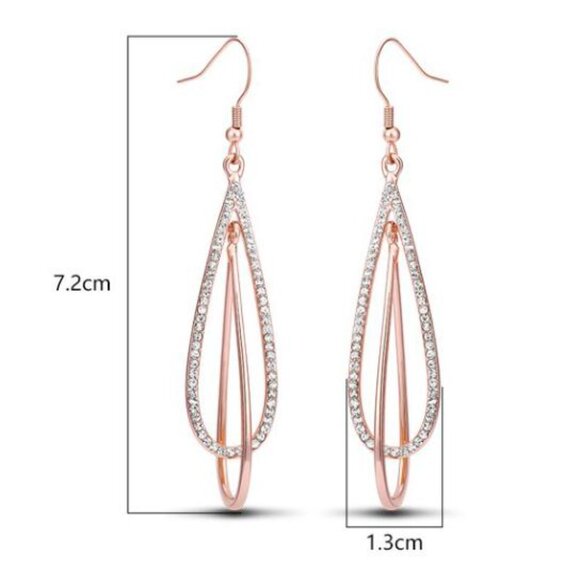 Drop of Love" Dangle Earrings - Picture 3 of 5